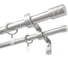 Карниз металлический раздвижной LM DECOR Цилиндр, Ø25/28 мм, 2,0-3,6 м, 2-рядный, сатин 646282520362SN 1