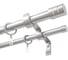 Карниз металлический раздвижной LM DECOR Цилиндр, Ø25/28 мм, 2,0-3,6 м, 2-рядный, сатин 646282520362SN 3