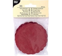 Сервировочная салфетка PAPSTAR коастер D90 мм, 20 шт/уп, бордовая 1/20 PS-14243
