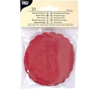 Сервировочная салфетка PAPSTAR коастер D90 мм, 20 шт/уп, красная 1/20 PS-14240