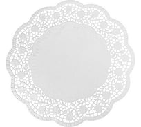 Сервировочная салфетка PAPSTAR ажурная, D300 мм, 100 шт/уп, белая 1/20 PS-12263