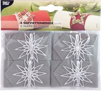 Кольцо для салфеток PAPSTAR КРИСТАЛЛ D40 мм, 4 шт/уп 1/6 PS-85107