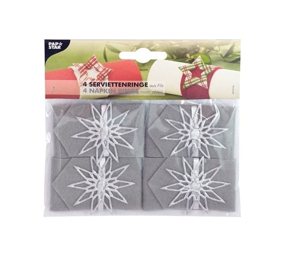 Кольцо для салфеток PAPSTAR КРИСТАЛЛ D40 мм, 4 шт/уп 1/6 PS-85107 1