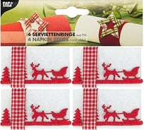 Кольцо для салфеток PAPSTAR ЗИМНИЙ ЛЕС D40 мм, 4 шт/уп 1/6 PS-85108