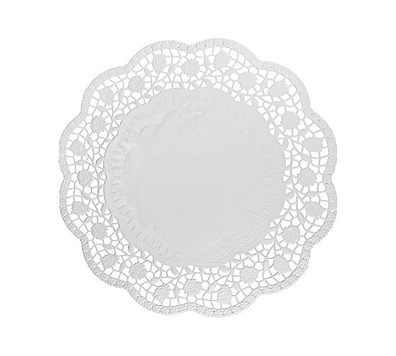 Сервировочная салфетка PAPSTAR ажурная D320 мм, 100 шт/уп, белая 1/20 PS-12456