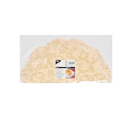 Сервировочная салфетка PAPSTAR ажурная, D360 мм, 4 шт/уп, декорированная 1/25 PS-11011 1
