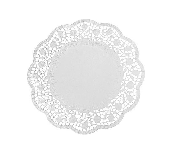 Сервировочная салфетка PAPSTAR ажурная D280 мм, 100 шт/уп, белая 1/20 PS-12268 1