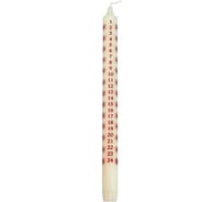 Коническая свеча PAPSTAR КАЛЕНДАРЬ Н290 мм, белая 1/24 PS-81489
