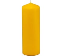 Свеча PAPSTAR СТОЛБИК Н200хD70 мм, желтая 1/6 PS-13088