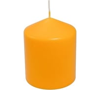 Свеча PAPSTAR СТОЛБИК Н100хD80 мм, желтая 1/6 PS-13898