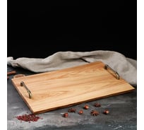 Поднос из слэба Доброе дерево 50x30 см, массив вяза 5163005