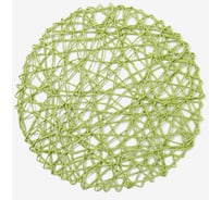 Сервировочная салфетка Доляна Трава, цвет зеленый, d 38 см 4360989