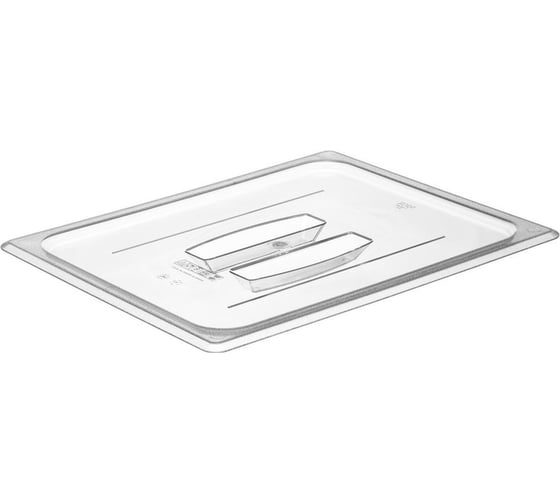 Крышка для гастроемкости BORA 1/2 ДхШхВ 325x265x10 мм поликарбонат прозрачная ПЛ-BO156