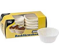 Бумажная тарталетка Капсула PAPSTAR круглая, Н25хD50 мм, белая 1/200/4800 PS-18794