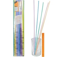 Соломка трубочка для коктейля PAPSTAR MAXI PP Н750хD7 мм, 100 шт/уп, цветная 1/15 PS-11700