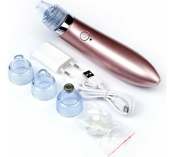 Вакуумный массажёр для чистки лица LUAZON LMZ-050 розовый 2554134