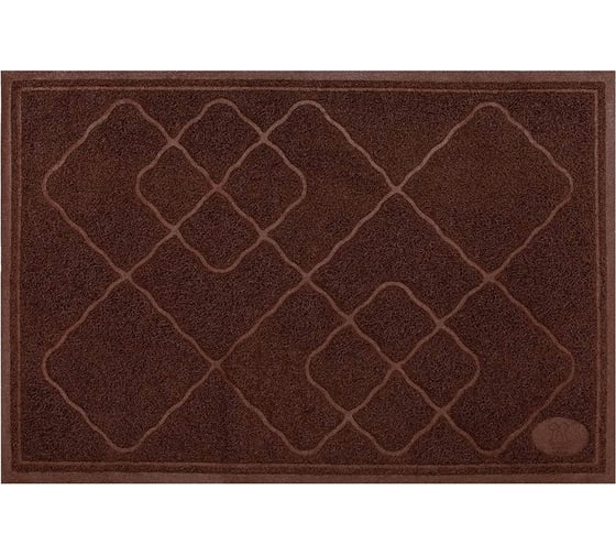 Коврик под лоток для кошек ComeForte 60x90 см коричневый CC002111