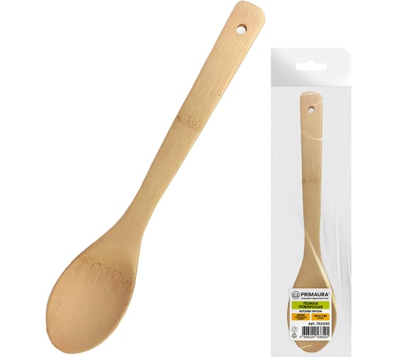 Ложка поварская ОФИСМАГ бамбук, 30х6 см, PRIMAURA CLASSIC, натуральный цвет, 702350