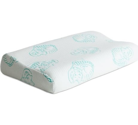 Анатомическая подушка AMBESONNE Memory Foam с эффектом памяти, чехол бамбук plortorb_04_45x28