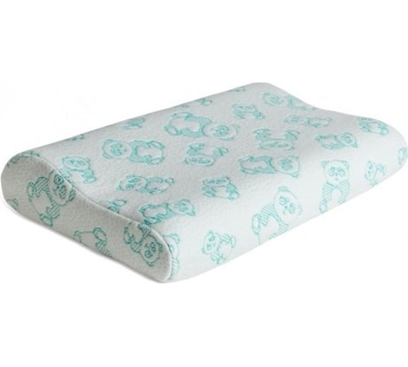 Анатомическая подушка AMBESONNE Memory Foam с эффектом памяти, чехол бамбук plortorb_02_45x28