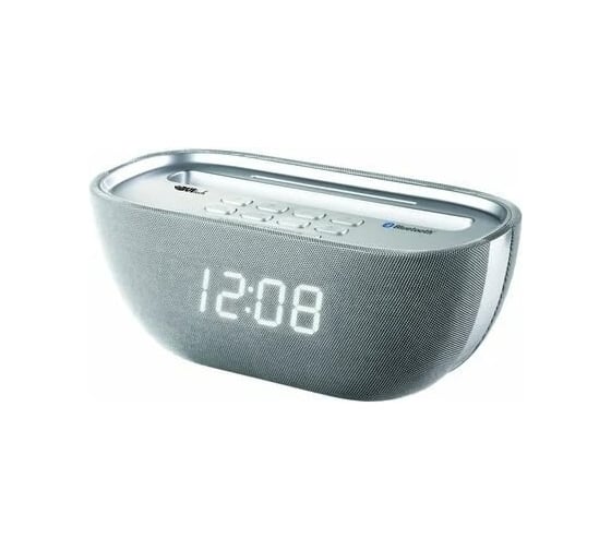 Сетевые радио-часы BVItech белый, серебро, USB/BT BV-Q-17WSU