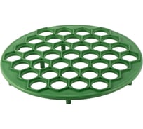 Пельменница DolleX форма для пельменей на 37, 25 см, зеленая PLM-37G