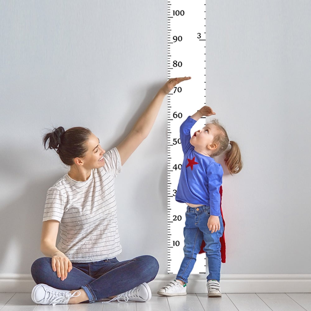 Детский ростомер Verol Шкала наклейка интерьерная на стену, винил Р0004 ...