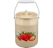 Бидон Сибирские товары Клубника садовая 3 л палевый с петлёй ТП10843