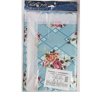 Скатерть КОЛОРИТ винил обработана кружевом ассорти ХБ62