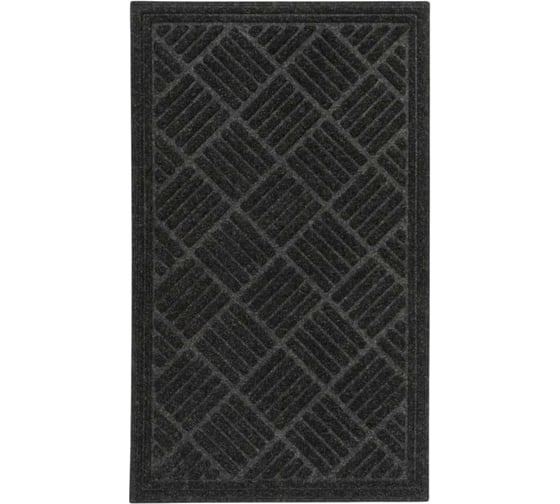 Коврик придверный Multyhome Contours Parquet 43x63см, антрацит SH5000010