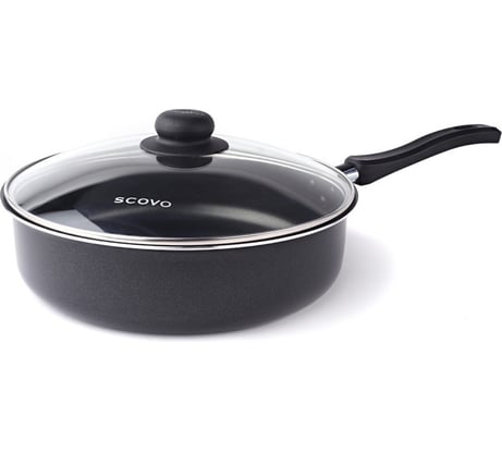 Сотейник SCOVO Promo диаметр 240 мм стеклянная крышка PA-020