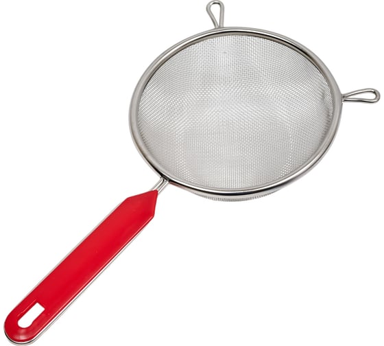 Дуршлаг Mallony Tagliatelle из нержавеющей стали с пластиковой ручкой, диаметр 14 см, размер ячейки 1 мм 985503
