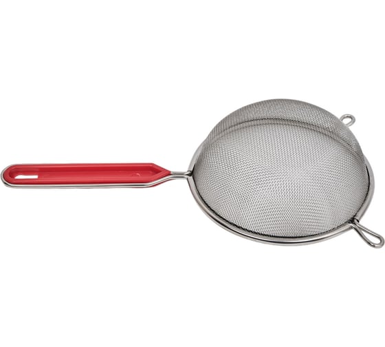 Дуршлаг Mallony Tagliatelle из нержавеющей стали с пластиковой ручкой, диаметр 14 см, размер ячейки 1 мм 985503