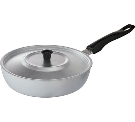 Сковорода Демидовский диаметр 26 см металлическая крышка пластиковая ручка МТ-028