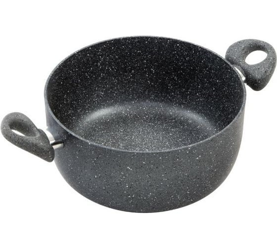 Кастрюля SCOVO Stone Pan диаметр 240 стеклянная крышка ST-026