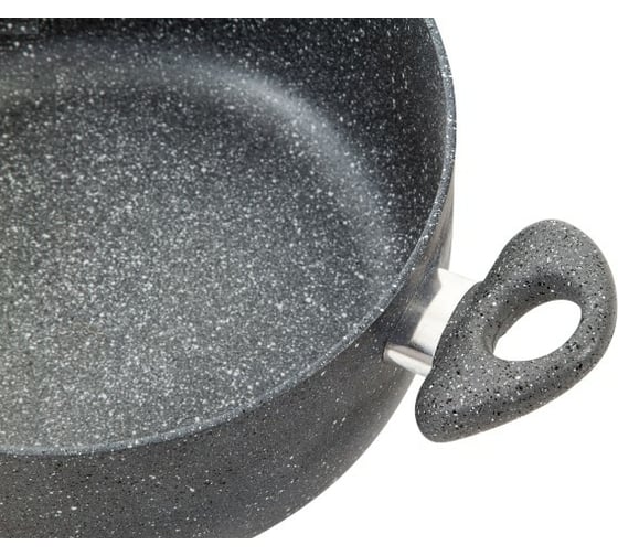 Кастрюля SCOVO Stone Pan диаметр 240 стеклянная крышка ST-026