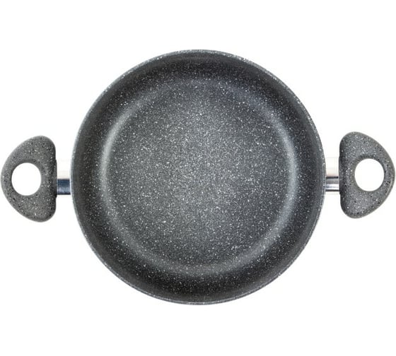 Кастрюля SCOVO Stone Pan диаметр 240 стеклянная крышка ST-026