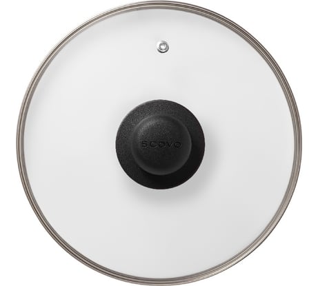 Стеклянная крышка SCOVO диаметр 220 мм KC-003