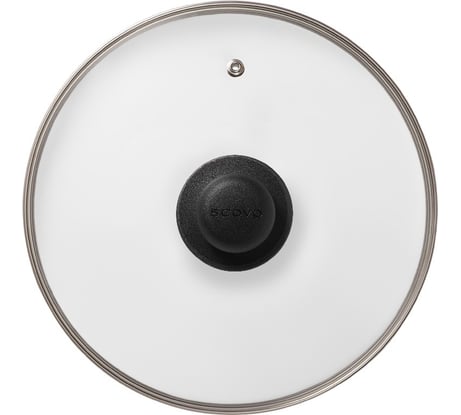 Стеклянная крышка SCOVO диаметр 280 мм KC-006