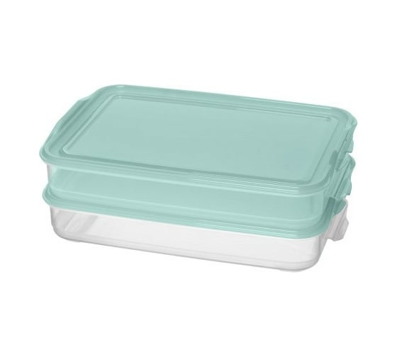 Комплект контейнеров для продуктов Phibo Fix Mix 2шт., 1.0 л+.1.0 л, светло-голубой 431159031 1