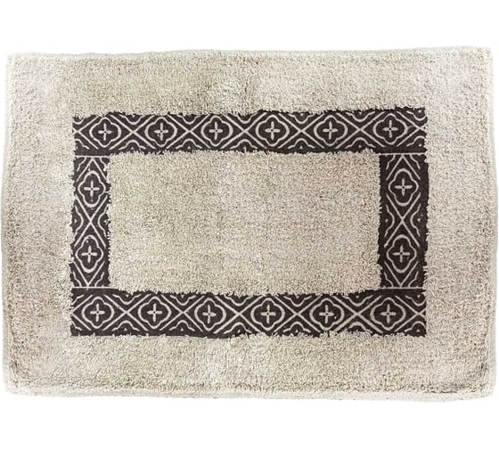 Коврик хлопковый напольный Blabar коричневый узор, 40x60 см 93030