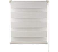 Двойная рулонная штора ПраймДекор Миниролло светло-серый, 73x160 см 16073011