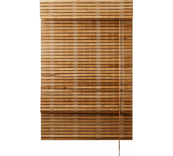 Римская штора ПраймДекор Макао бамбук, 100x160 см 15100038