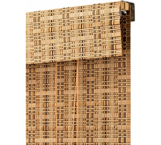 Рулонная штора ПраймДекор Кантри бамбук, 120x160 см 15120035