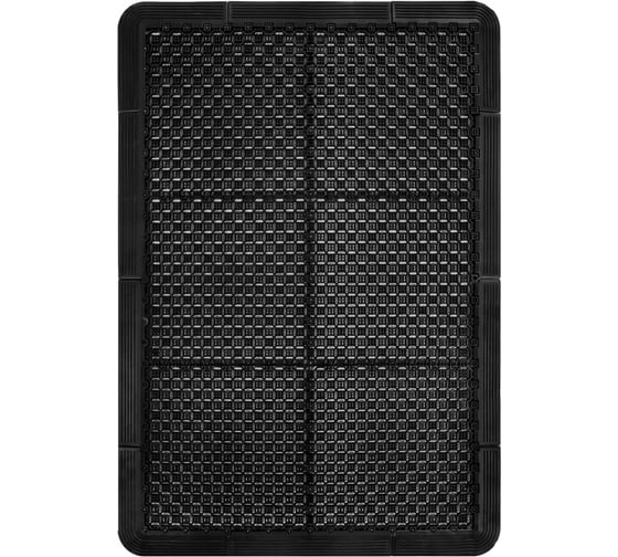 Придверный коврик ПластФактор Optima Duos STANDART 9х840х590 мм, черный 4640247311109