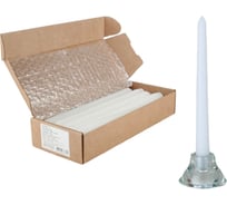 Античная свеча Lumi 22x250 мм, цвет белый, 10 шт 5070600_10