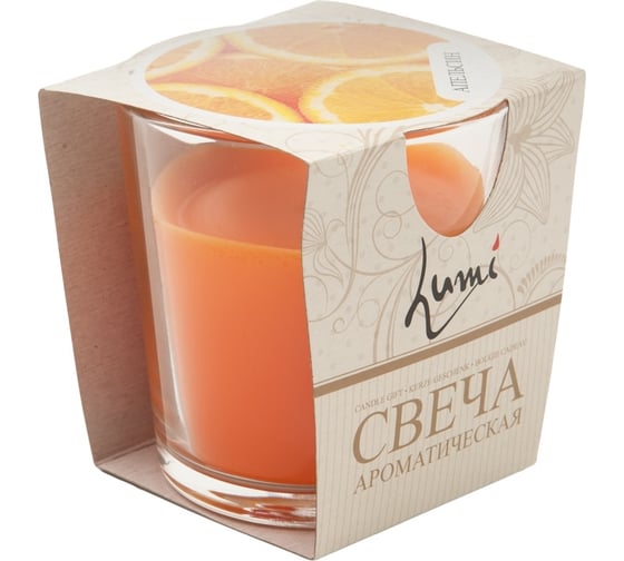 Ароматическая свеча Lumi Апельсин, стекло 5080101