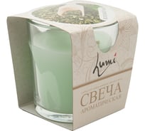 Ароматическая свеча Lumi Зеленый чай стекло 5080109