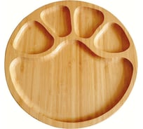 Менажница ZDK Kitchen, Wood, 5 секций, дерево, размер 20x20x1,7 см в форме лапы 37168