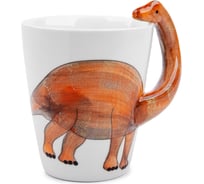 Кружка ZDK Kitchen, Animals, Dinosaur, 400 мл, оранжевый cup3